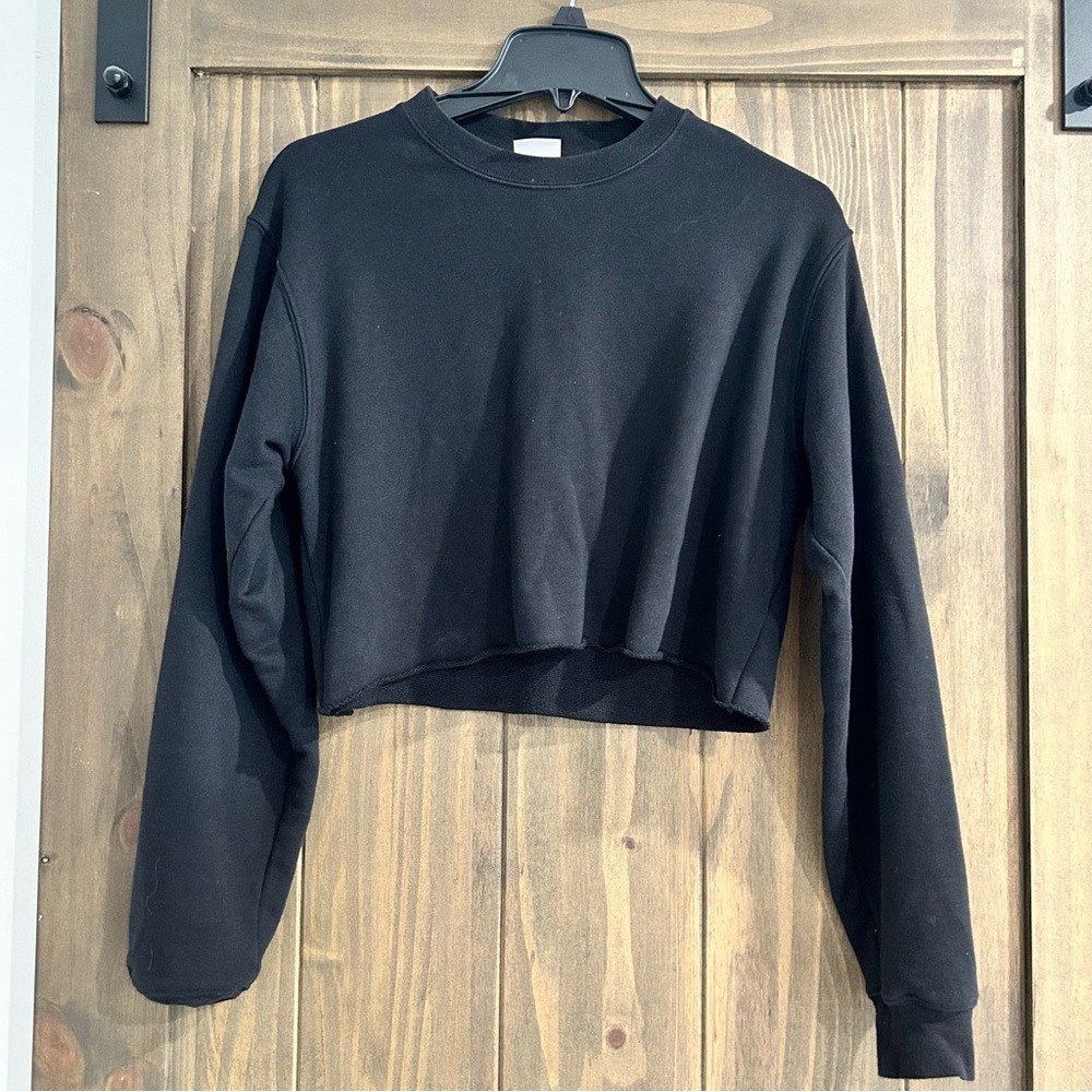 TNA Airy Fleece Boyfriend Cropped Sweatshirt